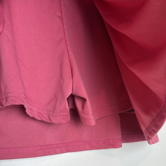 Pink Muave Quick Dry Pleated Athletic Tennis Skirt Size L - Picture 8 of 8